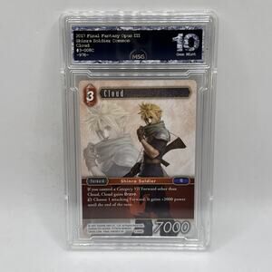 Cloud - 3-008C - Opus III Final Fantasy TCG NM FFTCG Graded 10 Gem Mint Card